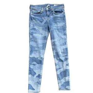 Rag & Bone Cate Faded Camo Ankle Skinny Jeans size 26 women A000323